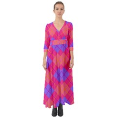 Texture Button Up Boho Maxi Dress by nateshop