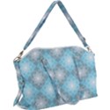 Triangle Blue Canvas Crossbody Bag View1