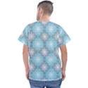 Triangle Blue Men s V-Neck Scrub Top View2