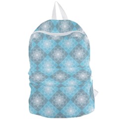 Triangle Blue Foldable Lightweight Backpack by nateshop