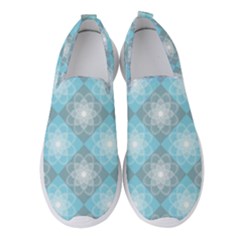 Triangle Blue Women s Slip On Sneakers by nateshop