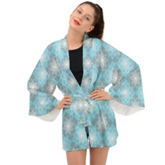 Triangle Blue Long Sleeve Kimono by nateshop