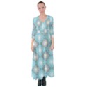 Triangle Blue Button Up Maxi Dress View1