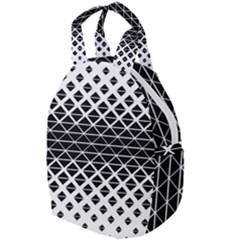 Triangle-black White Travel Backpacks by nateshop