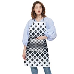 Triangle-black White Pocket Apron by nateshop