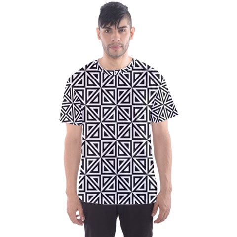 Triangle-black Men s Sport Mesh Tee by nateshop