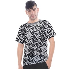 Triangle-black Men s Sport Top by nateshop