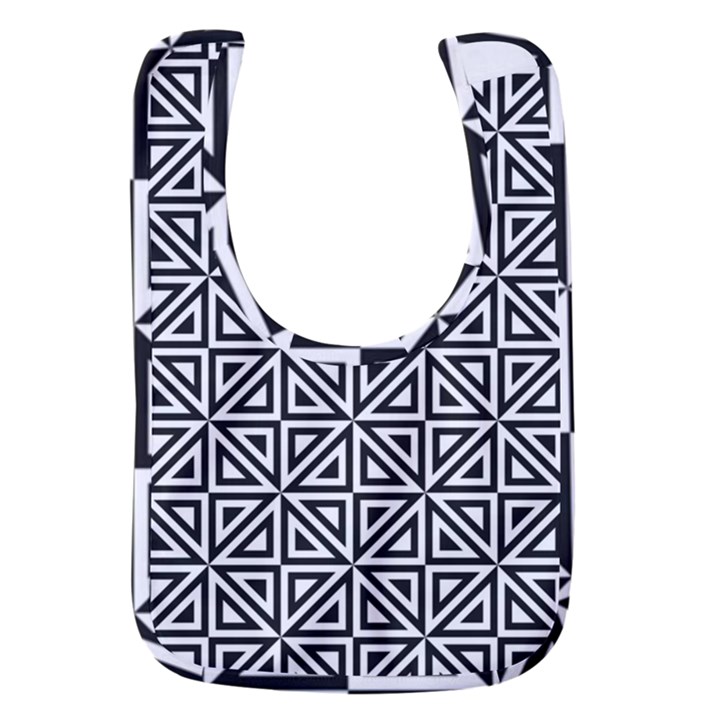 Triangle-black Baby Bib