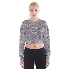 Triangle-mandala Cropped Sweatshirt by nateshop