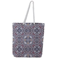 Triangle-mandala Full Print Rope Handle Tote (large) by nateshop