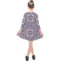 Triangle-mandala Kids  Quarter Sleeve Shirt Dress View2