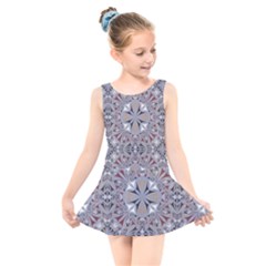 Triangle-mandala Kids  Skater Dress Swimsuit by nateshop