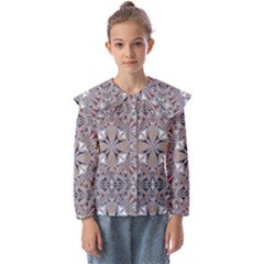 Triangle-mandala Kids  Peter Pan Collar Blouse by nateshop