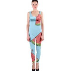 Watermelon-blue One Piece Catsuit by nateshop