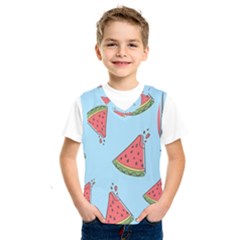 Watermelon-blue Kids  Basketball Tank Top