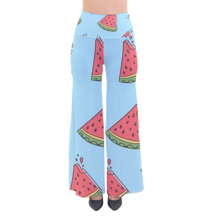 Watermelon-blue So Vintage Palazzo Pants