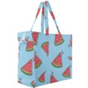 Watermelon-blue Canvas Travel Bag View3