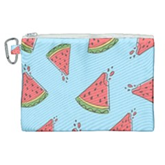 Watermelon-blue Canvas Cosmetic Bag (xl) by nateshop