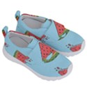 Watermelon-blue Kids  Velcro No Lace Shoes View3