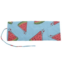 Watermelon-blue Roll Up Canvas Pencil Holder (s) by nateshop