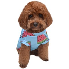 Watermelon-blue Dog T-shirt by nateshop