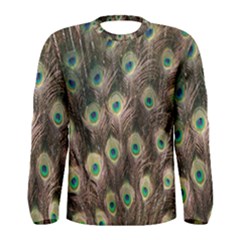 Bird-peacock Men s Long Sleeve Tee by nateshop