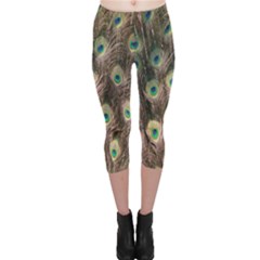 Bird-peacock Capri Leggings  by nateshop