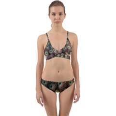 Bird-peacock Wrap Around Bikini Set by nateshop