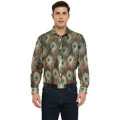 Bird-peacock Men s Long Sleeve  Shirt by nateshop