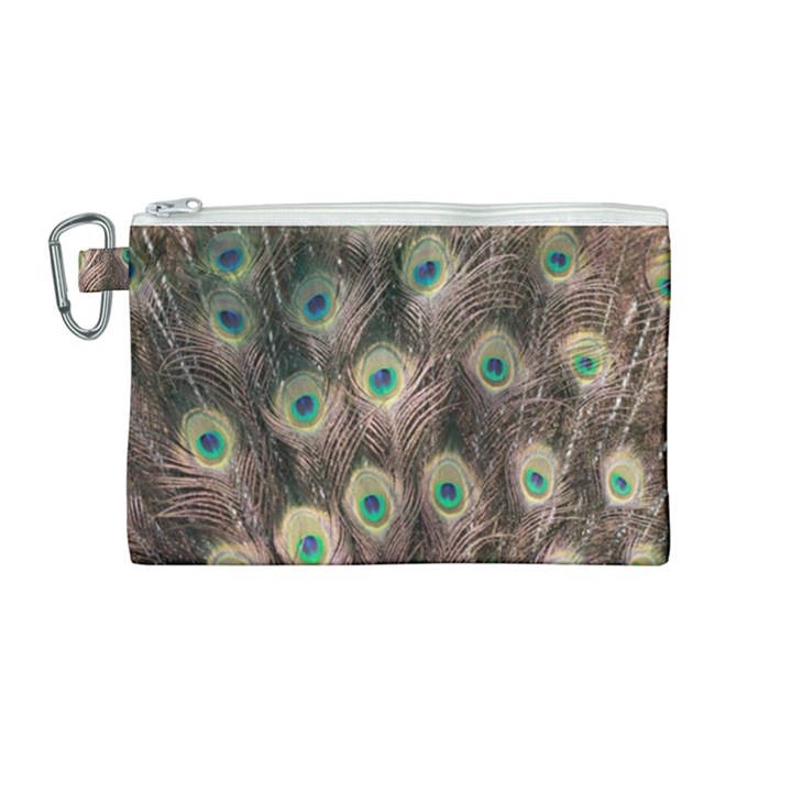 Bird-peacock Canvas Cosmetic Bag (Medium)