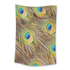 Peacock-bird Small Tapestry by nateshop