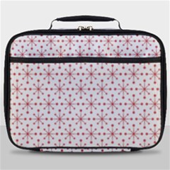 Pattern Christmas Pattern Red Stars Full Print Lunch Bag by Sapixe