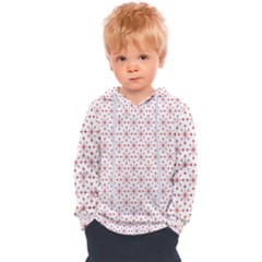 Pattern Christmas Pattern Red Stars Kids  Overhead Hoodie by Sapixe