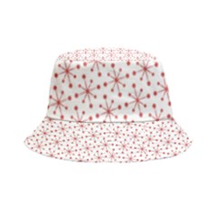 Pattern Christmas Pattern Red Stars Inside Out Bucket Hat by Sapixe