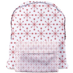 Pattern Christmas Pattern Red Stars Giant Full Print Backpack by Sapixe