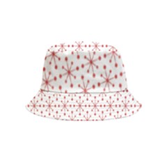 Pattern Christmas Pattern Red Stars Bucket Hat (kids) by Sapixe