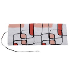 Abstract Seamless Pattern Art Roll Up Canvas Pencil Holder (s) by Sapixe