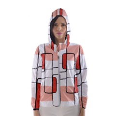 Abstract Seamless Pattern Art Women s Hooded Windbreaker by Sapixe