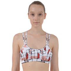 Abstract Seamless Pattern Art Line Them Up Sports Bra by Sapixe