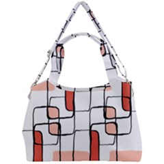 Abstract Seamless Pattern Art Double Compartment Shoulder Bag