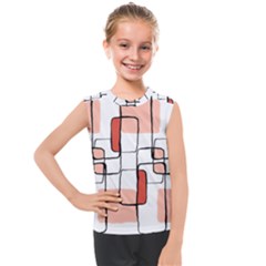 Abstract Seamless Pattern Art Kids  Mesh Tank Top by Sapixe