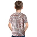 Tribal Pattern Vintage Texture Kids  Cotton Tee View2