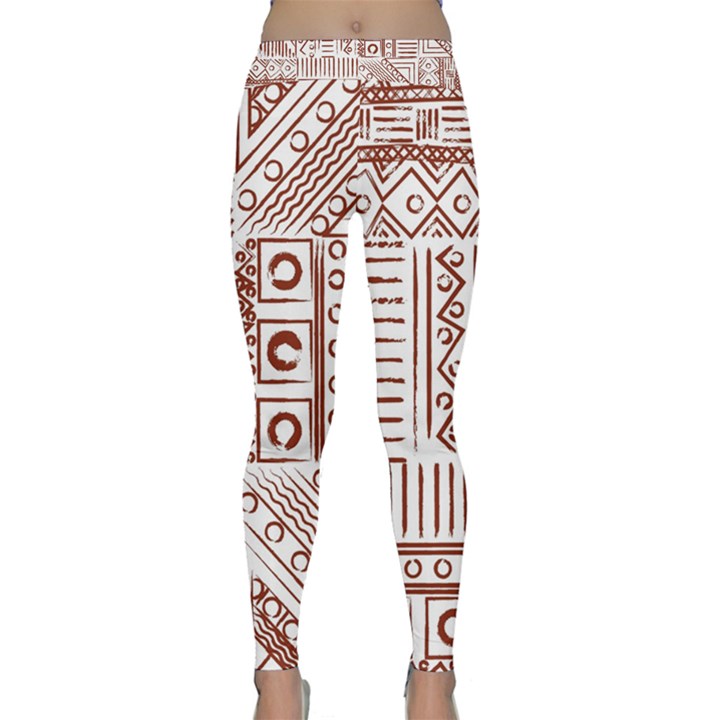 Tribal Pattern Vintage Texture Classic Yoga Leggings