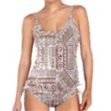 Tribal Pattern Vintage Texture Tankini Set View1