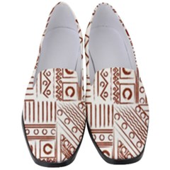 Tribal Pattern Vintage Texture Women s Classic Loafer Heels