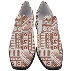 Tribal Pattern Vintage Texture Women Slip On Heel Loafers by Sapixe