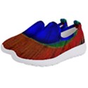 Peacock Plumage Fearher Bird Pattern Kids  Slip On Sneakers View2