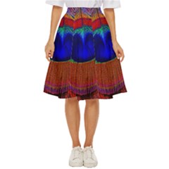 Peacock Plumage Fearher Bird Pattern Classic Short Skirt by Sapixe