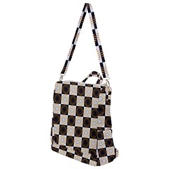 Illustration Checkered Pattern Decoration Crossbody Backpack by Sapixe