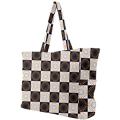 Illustration Checkered Pattern Decoration Simple Shoulder Bag by Sapixe